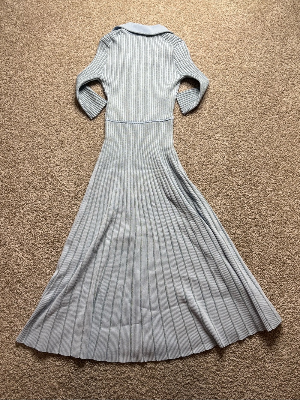 Maje Rulexane Rib Knit Midi Dress - Picture 2 of 4